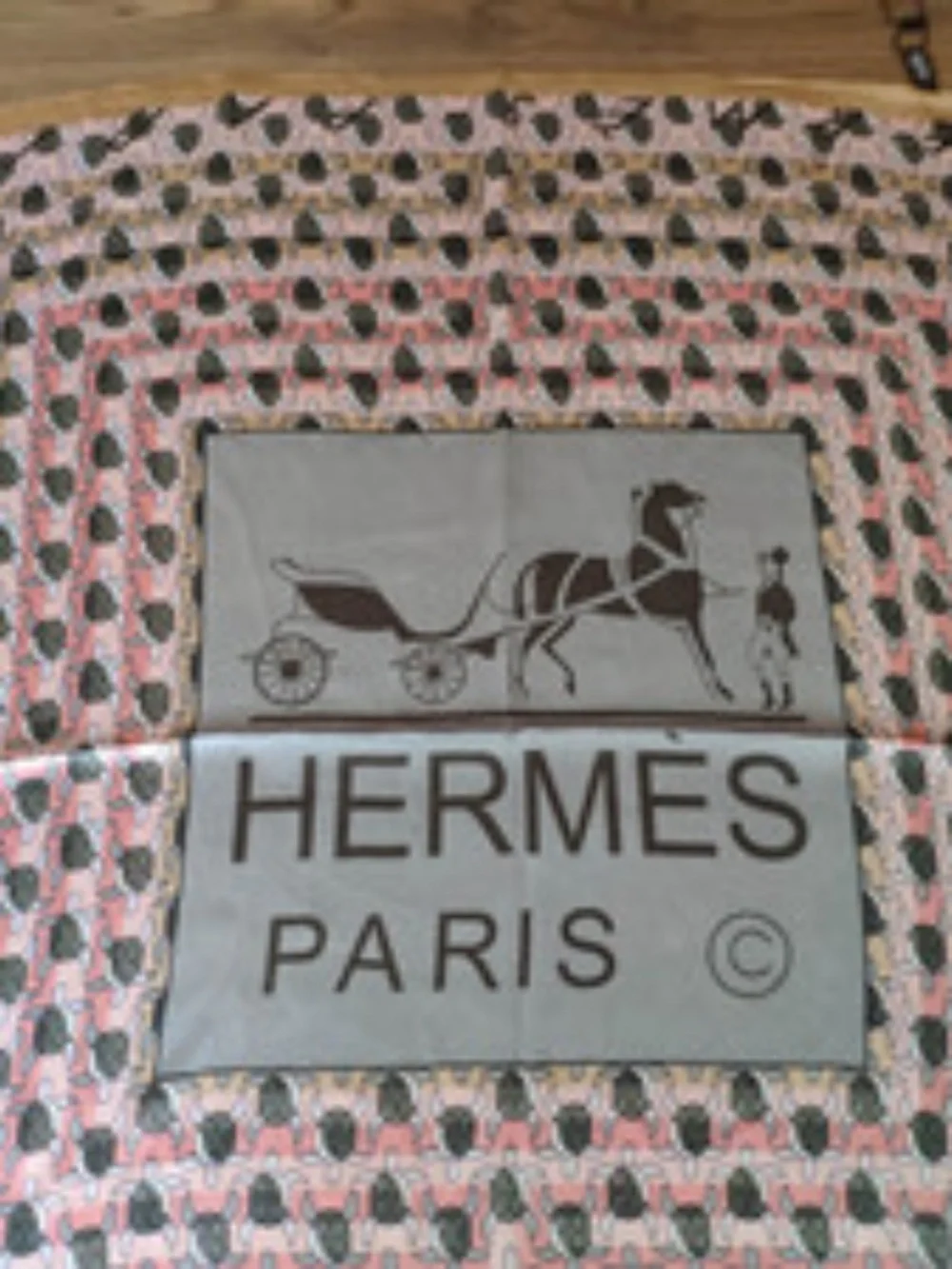 Square Silk Scarf Turtle Silver Pink Gold Signed Paris Luxury Designer Inspired